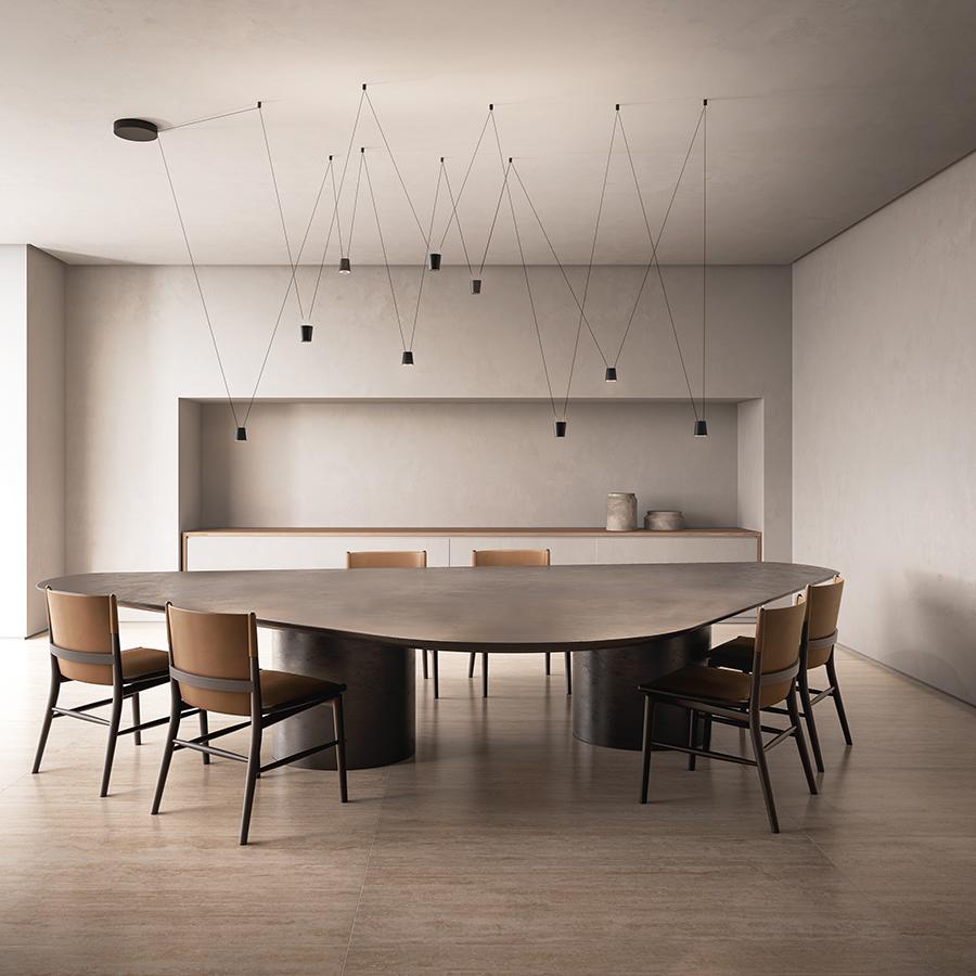 KDLN KUNDALINI set de 9 lampes à suspension SLING