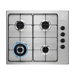 ELECTROLUX table de cuisson gaz SERIES 300 4 feux 60 cm EGS6414X