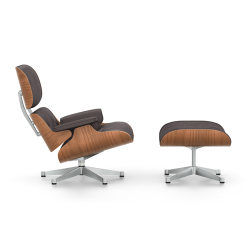 VITRA fauteuil cuir chocolat EAMES LOUNGE CHAIR & OTTOMAN nouvelles dimensions