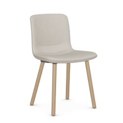 VITRA chaise HAL SOFT WOOD en tissu Dumet