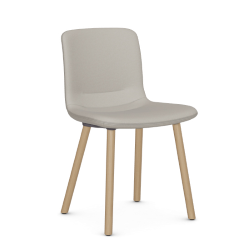 VITRA chaise HAL SOFT WOOD en tissu Plano