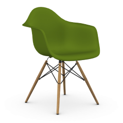 VITRA chaise avec base en cendre miel Eames Plastic Armchair DAW NOUVELLES DIMENSIONS