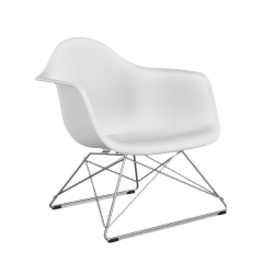 VITRA chaise fauteuil avec base chromée Eames Plastic Armchair LAR