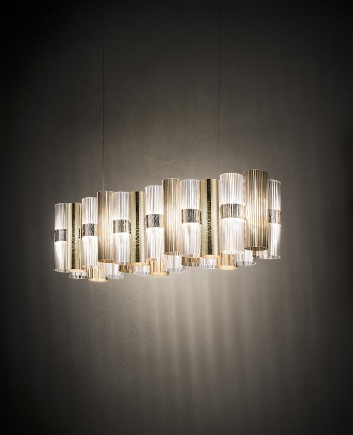 SLAMP lampe à suspension LA LOLLO LINEAR LARGE