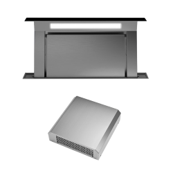 FALMEC hotte plan de travail aspirante DOWNDRAFT avec moteur externe 1000 m3/h NOIR 90 cm