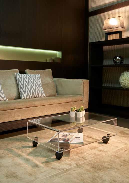 EMPORIUM table basse avec roulettes ANDY