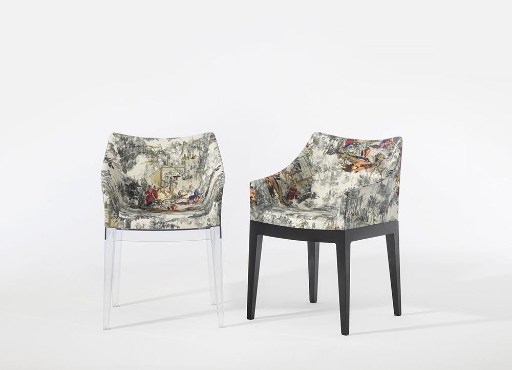 KARTELL fauteuil MADAME tissu RUBELLI