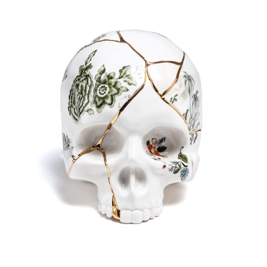 SELETTI crâne humain SKULL KINTSUGI