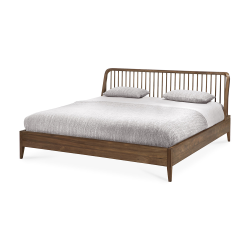 ETHNICRAFT lit SPINDLE pour matelas de 180x200 cm