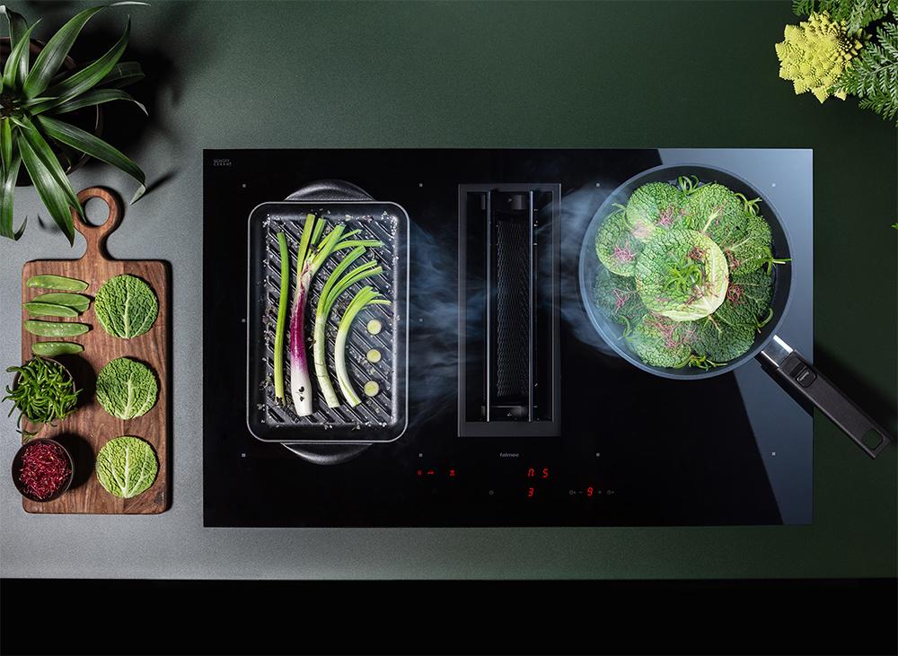 FALMEC plaque de cuisson à induction avec hotte aspirante QUANTUM PRO