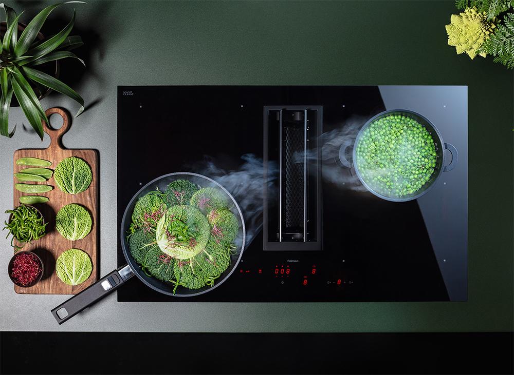 FALMEC plaque de cuisson à induction avec hotte filtrante QUANTUM PRO EASY