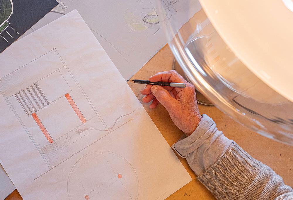 LEUCOS lampe de table AELLA T 45 OPENWORKED