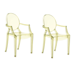 KARTELL set de 2 chaises LOUIS GHOST