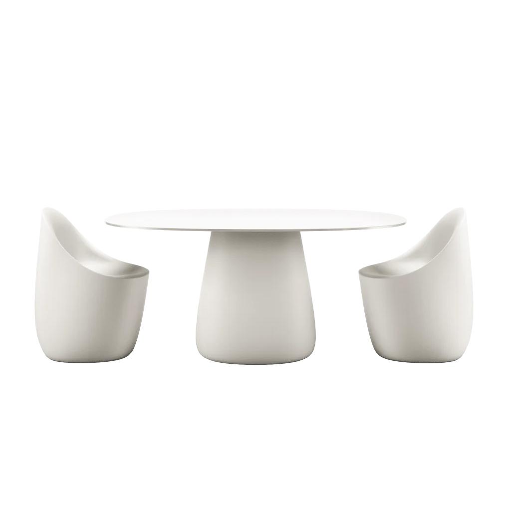 QEEBOO table pour l'extérieur COBBLE avec le plateau en HPL 160 cm