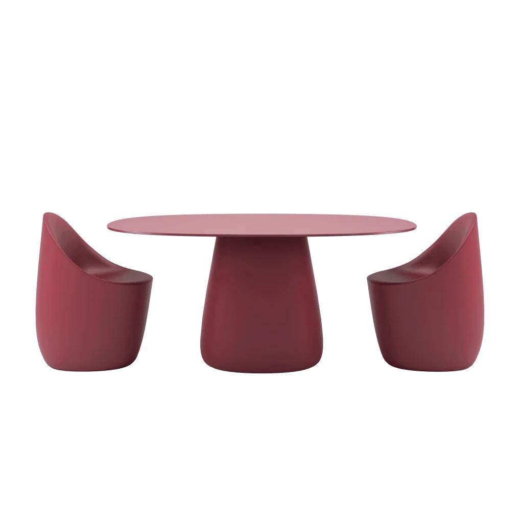 QEEBOO table pour l'extérieur COBBLE avec le plateau en HPL 160 cm