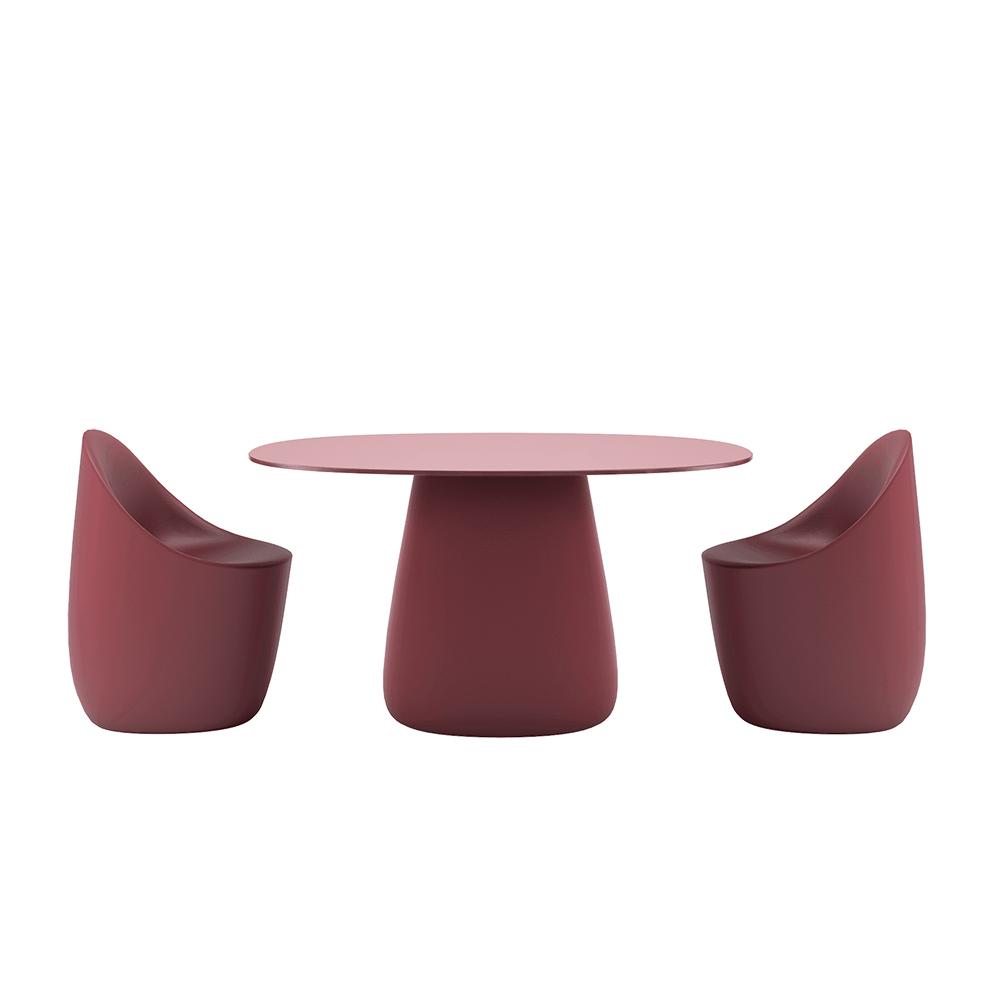 QEEBOO table pour l'extérieur COBBLE avec le plateau en HPL 135 cm