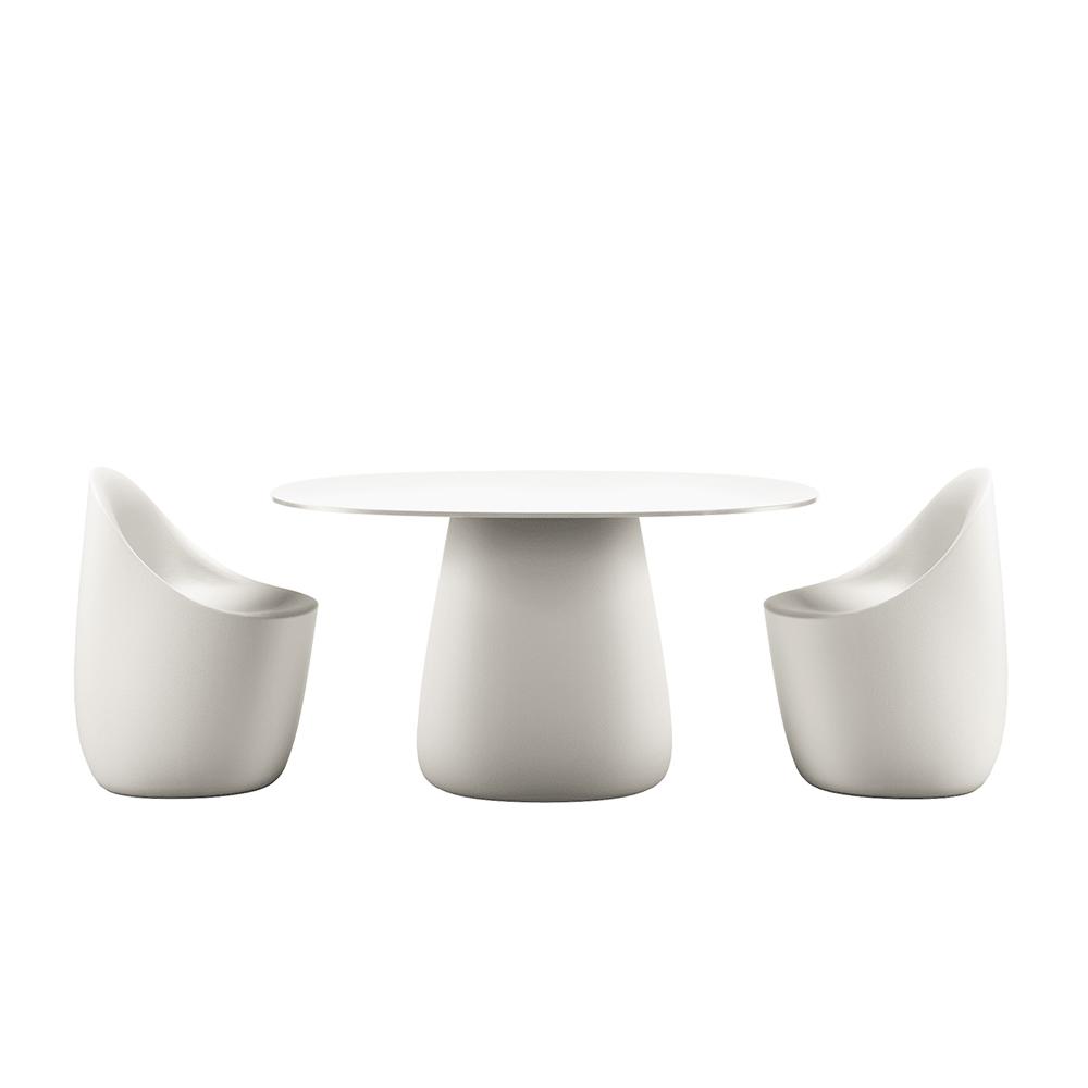 QEEBOO table pour l'extérieur COBBLE avec le plateau en HPL 135 cm