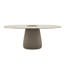 QEEBOO table pour l'extérieur COBBLE BUCKET avec le plateau en HPL 190 cm