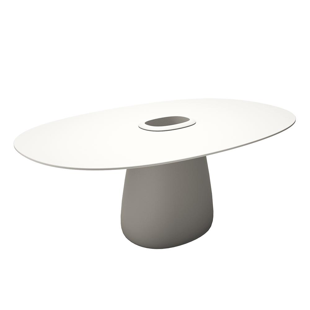 QEEBOO table pour l'extérieur COBBLE BUCKET avec le plateau en HPL 190 cm