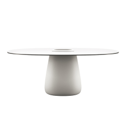 QEEBOO table pour l'extérieur COBBLE BUCKET avec le plateau en HPL 190 cm