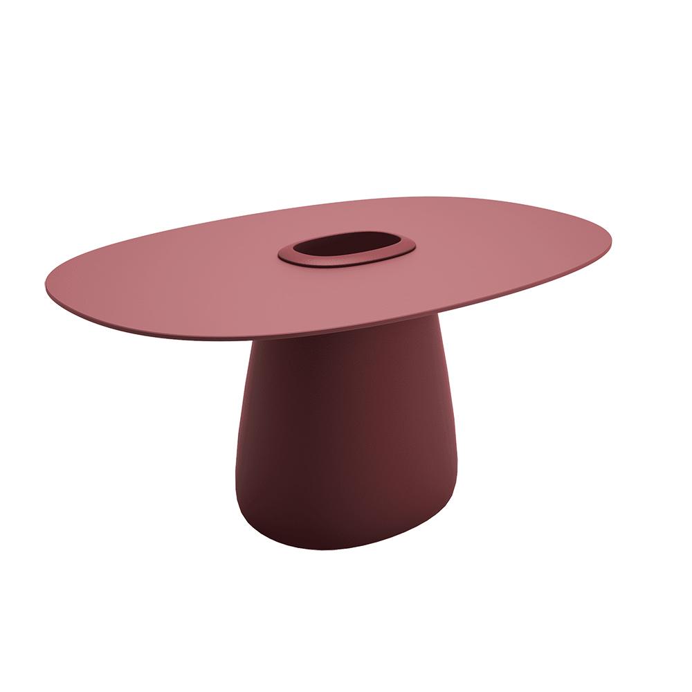 QEEBOO table pour l'extérieur COBBLE BUCKET avec le plateau en HPL 160 cm