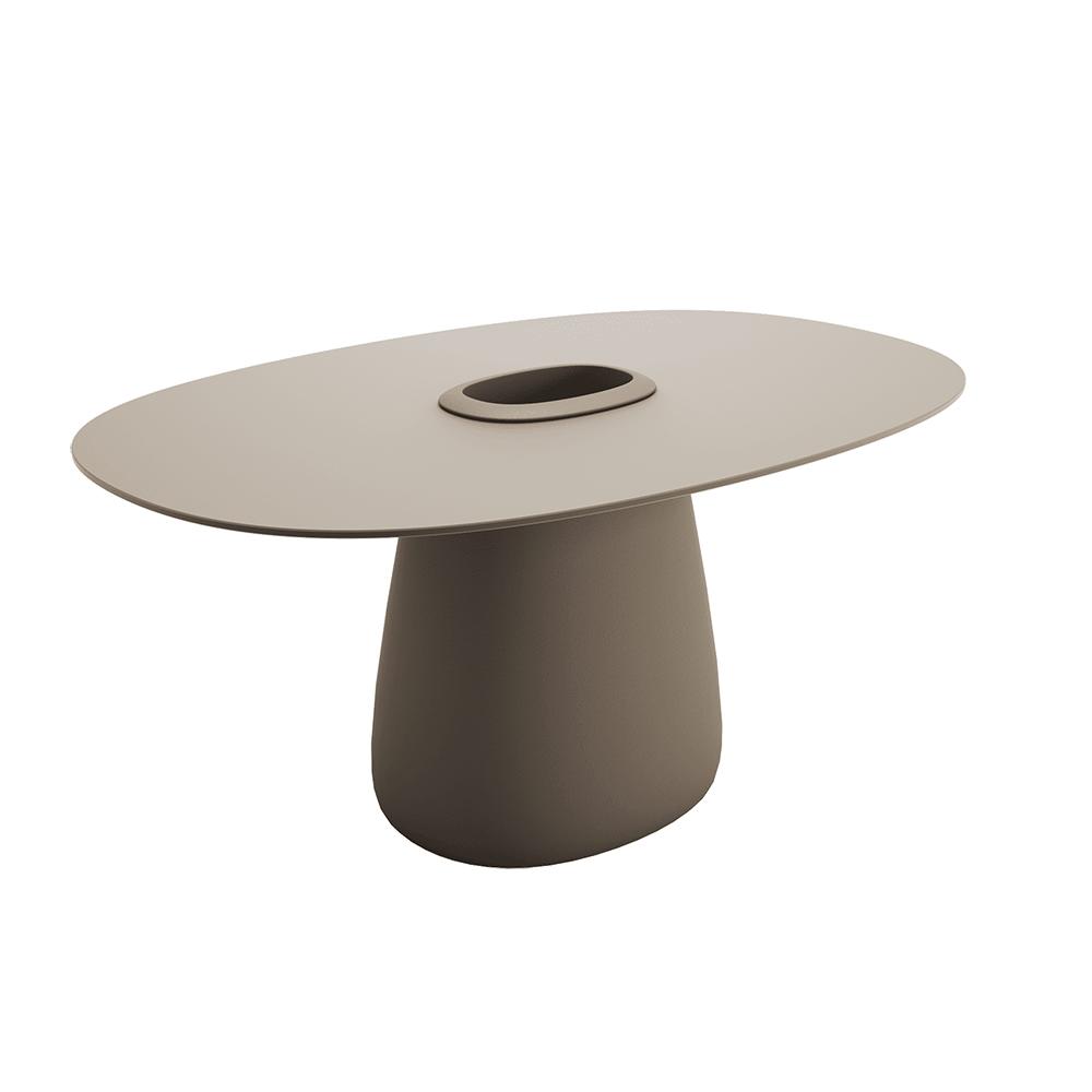 QEEBOO table pour l'extérieur COBBLE BUCKET avec le plateau en HPL 160 cm