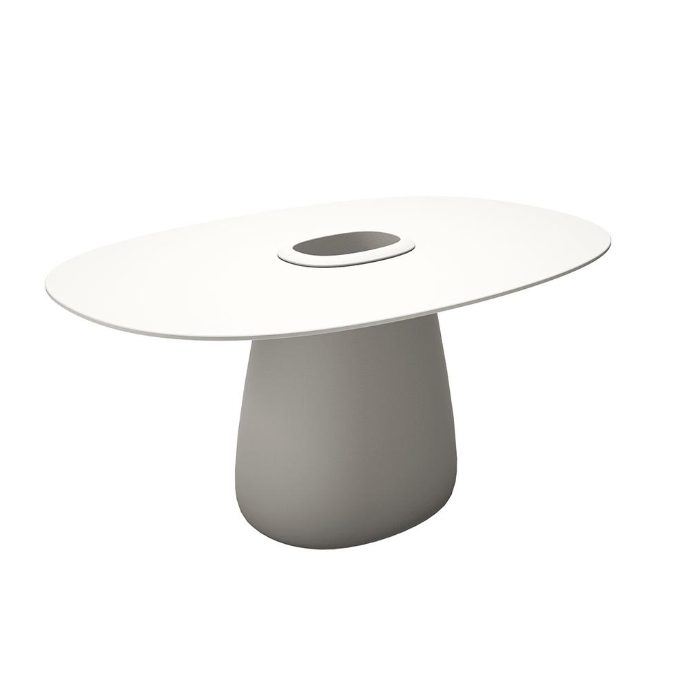 QEEBOO table pour l'extérieur COBBLE BUCKET avec le plateau en HPL 160 cm