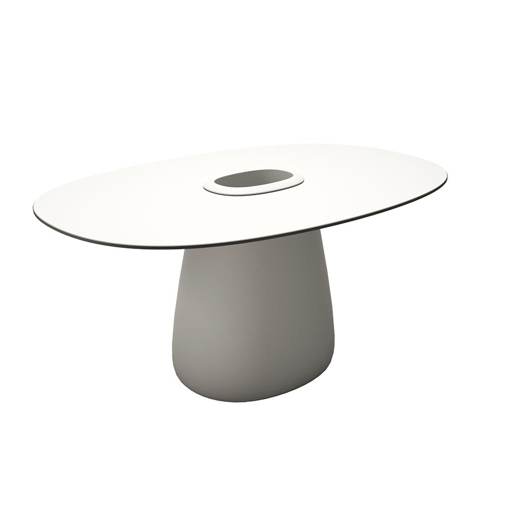 QEEBOO table pour l'extérieur COBBLE BUCKET avec le plateau en HPL 160 cm