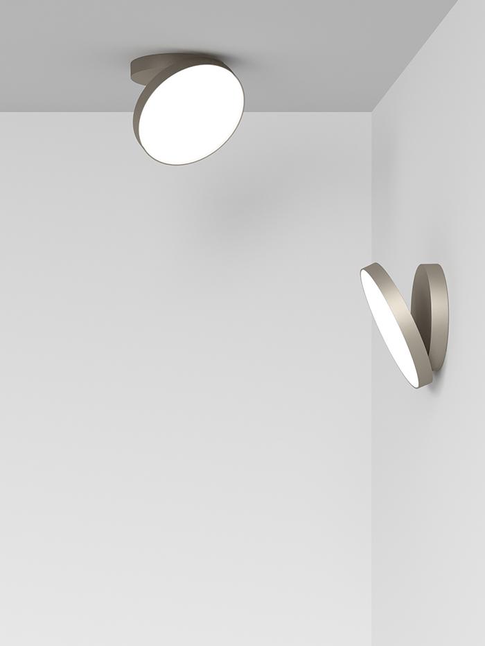 ROTALIANA lampe murale applique ou lampe au plafond plafonnier VENERE Ø 25 cm dimmer DALI