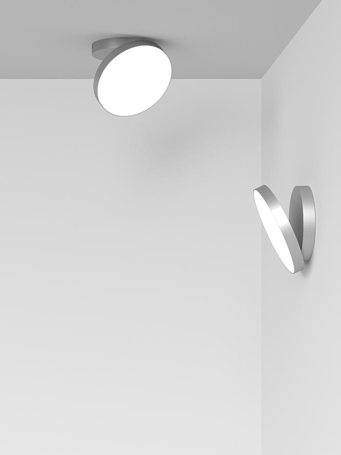 ROTALIANA lampe murale applique ou lampe au plafond plafonnier VENERE Ø 25 cm dimmer DALI