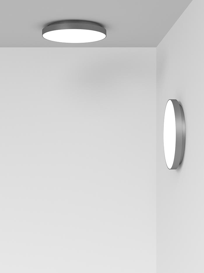 ROTALIANA lampe murale applique ou lampe au plafond plafonnier VENERE Ø 33 cm dimmer PUSH