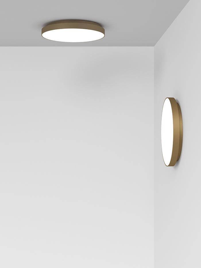 ROTALIANA lampe murale applique ou lampe au plafond plafonnier VENERE Ø 33 cm dimmer PUSH