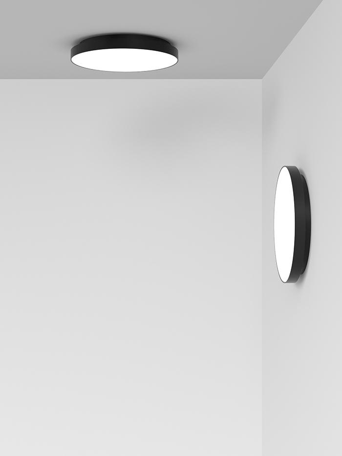 ROTALIANA lampe murale applique ou lampe au plafond plafonnier VENERE Ø 33 cm dimmer PUSH