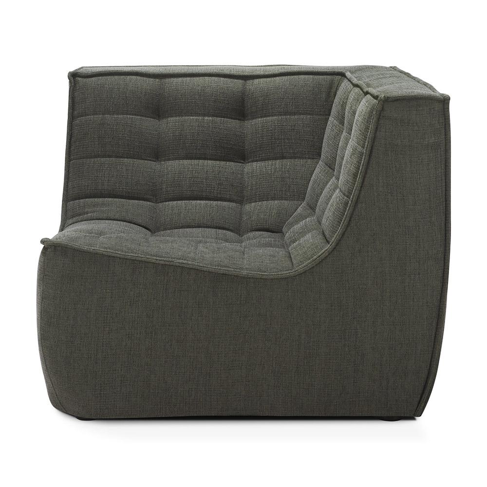 ETHNICRAFT canapé modulaire d'angle carré N701 90°