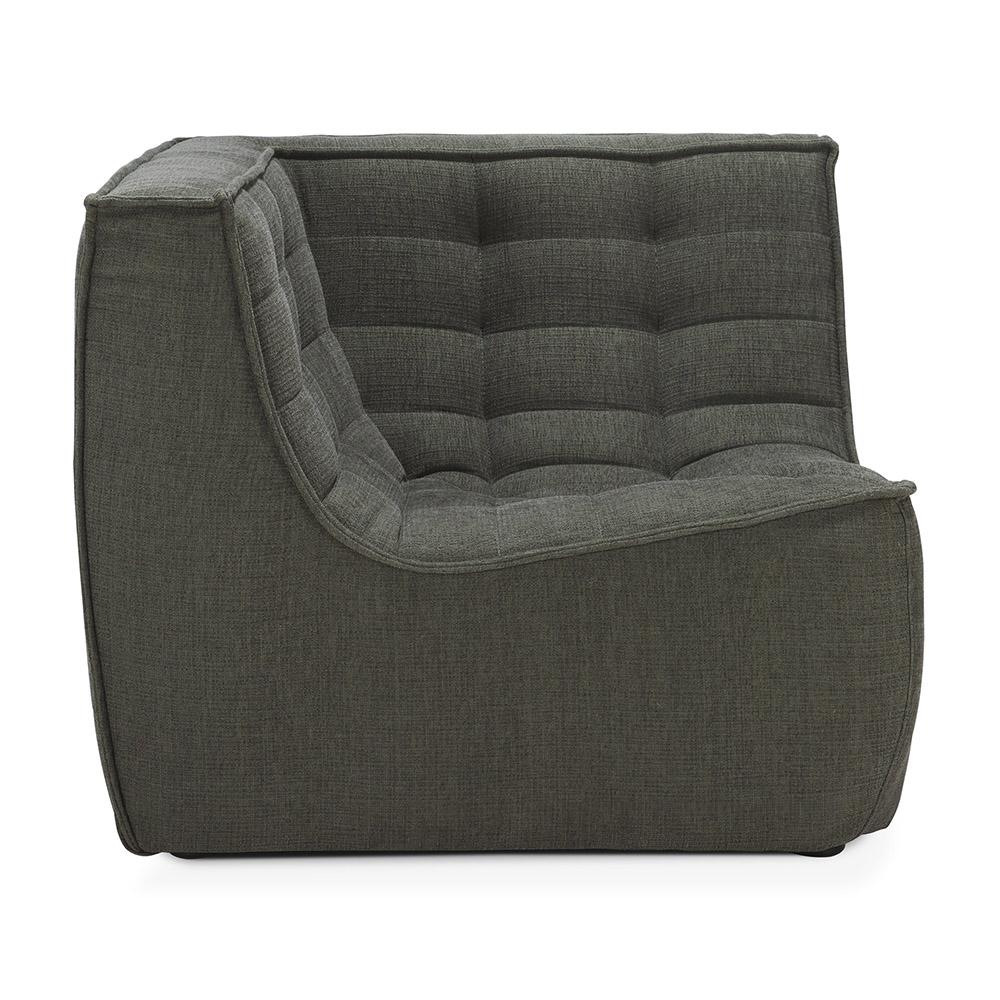 ETHNICRAFT canapé modulaire d'angle carré N701 90°