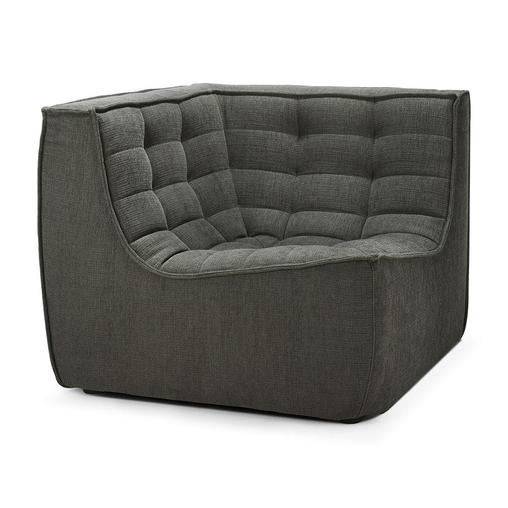 ETHNICRAFT canapé modulaire d'angle carré N701 90°