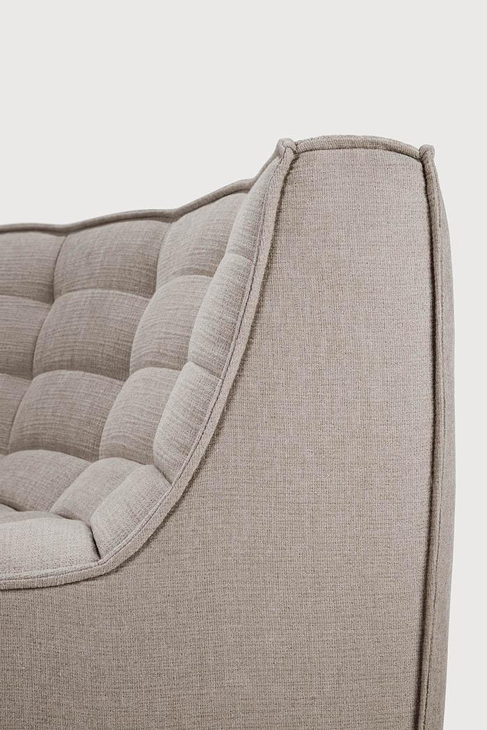 ETHNICRAFT canapé modulaire d'angle rond N701 90°