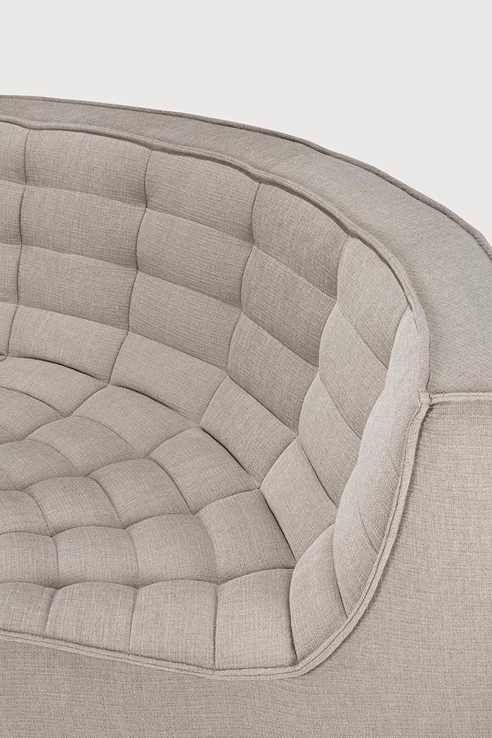 ETHNICRAFT canapé modulaire d'angle rond N701 90°