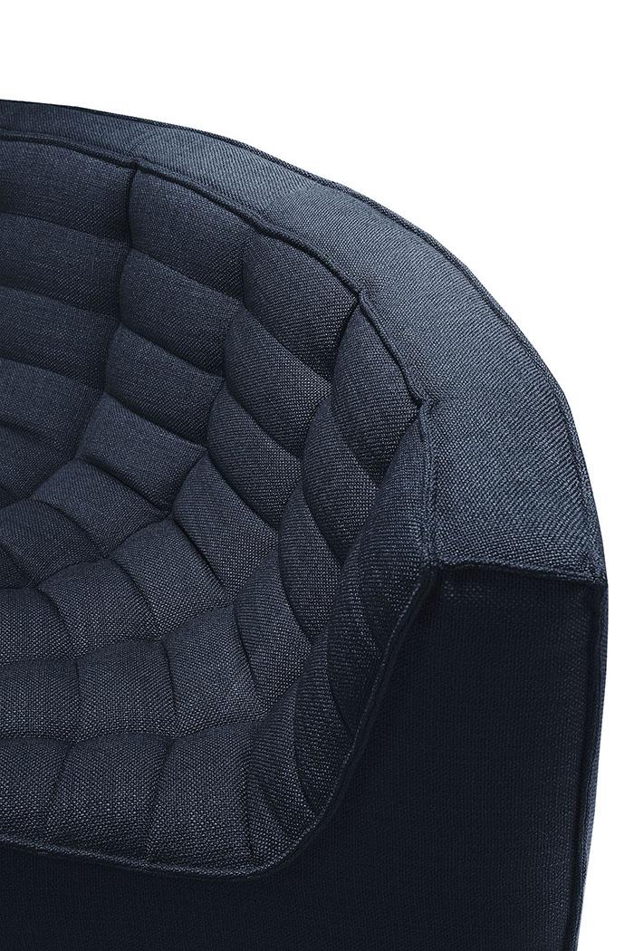 ETHNICRAFT canapé modulaire d'angle rond N701 90°