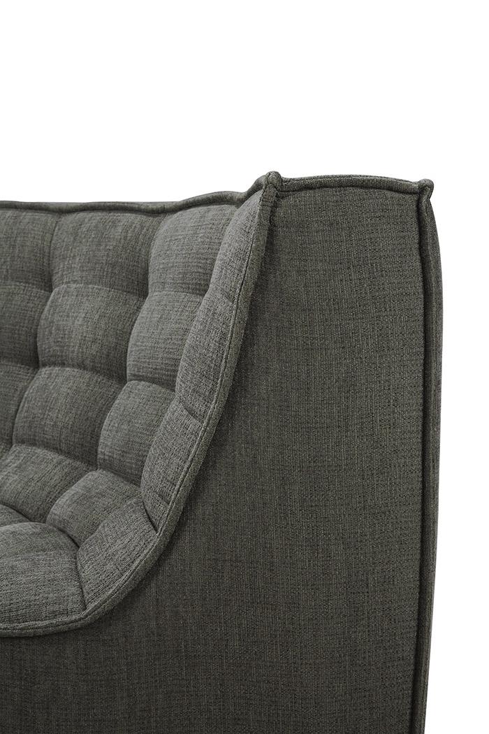 ETHNICRAFT canapé modulaire d'angle rond N701 90°