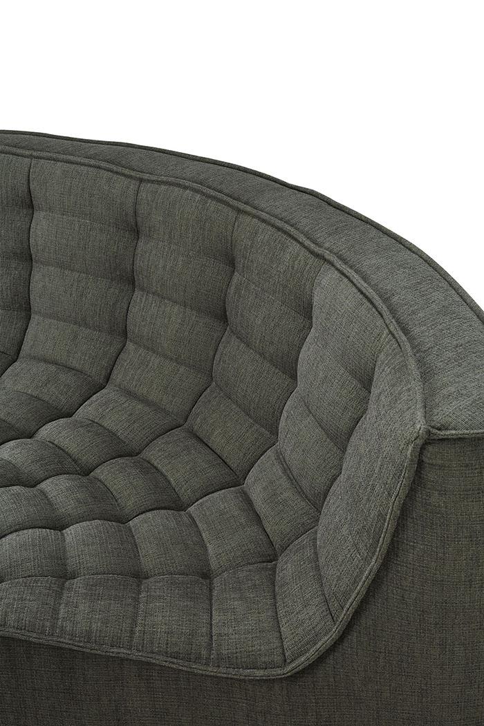 ETHNICRAFT canapé modulaire d'angle rond N701 90°
