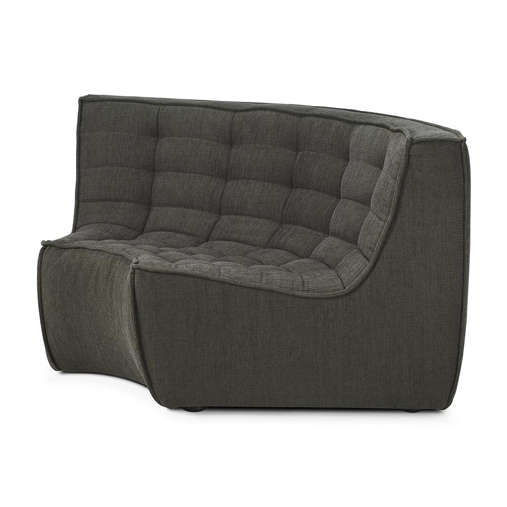 ETHNICRAFT canapé modulaire d'angle rond N701 90°
