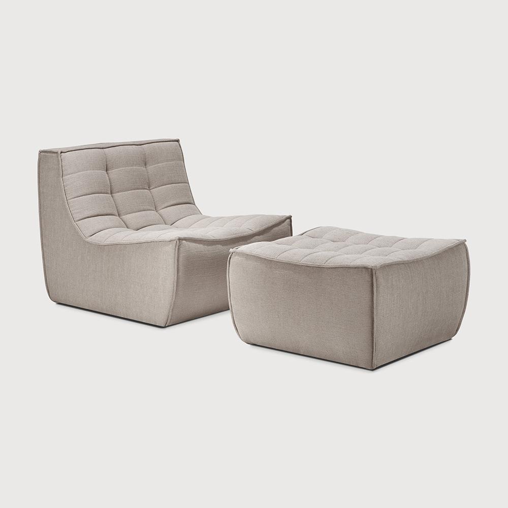 ETHNICRAFT fauteuil modulaire N701