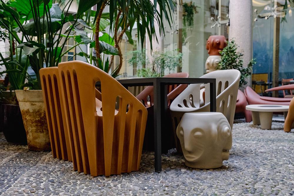 SLIDE chaise fauteuil pour l'extérieur COLISEUM