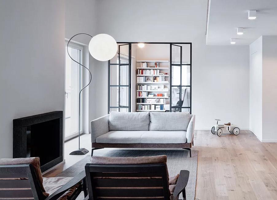 IN-ES.ARTDESIGN lampadaire LUNA PIANTANA