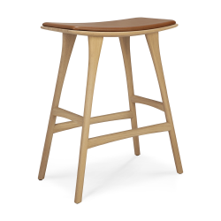 ETHNICRAFT tabouret avec coussin OSSO H 69 cm