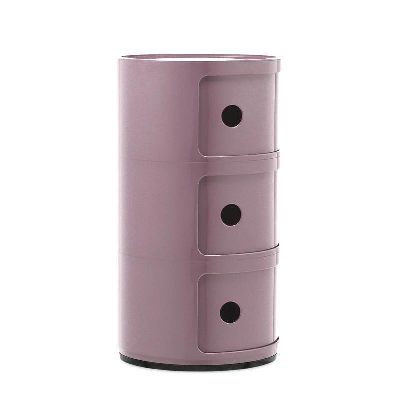 KARTELL table de chevet COMPONIBILI à trois éléments