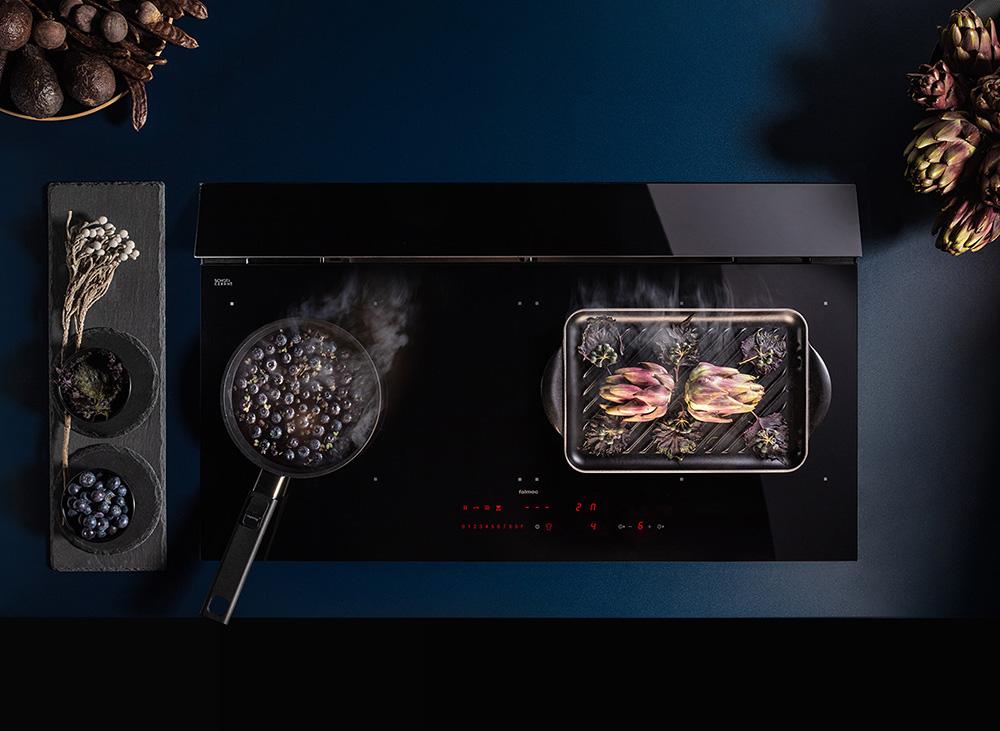 FALMEC plaque à induction avec hotte aspirante BRERA