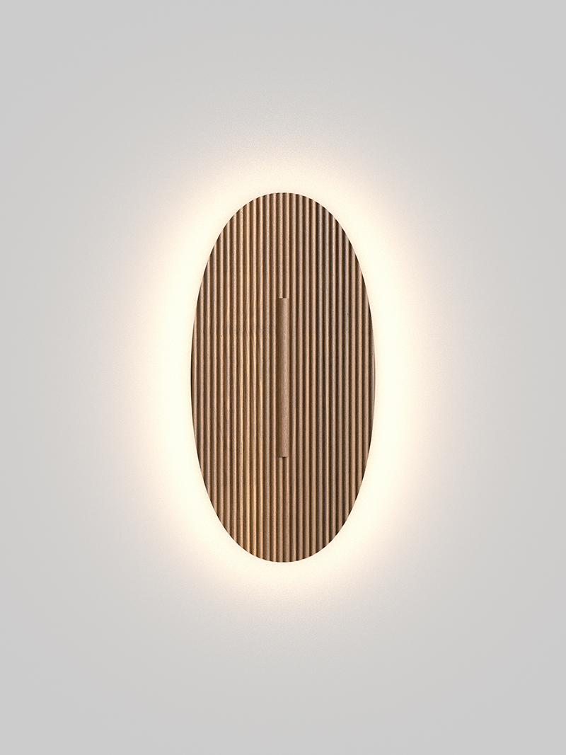 ROTALIANA lampe murale applique TOTEM & TABÙ W1 BOIS PUSH DIMMER 3000K