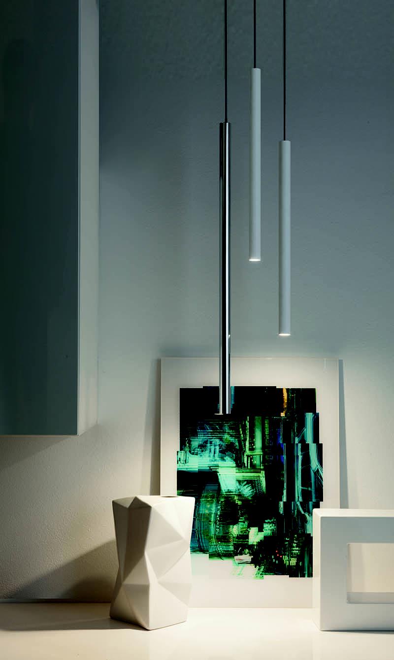 NEMO lampe à suspension CANNA NUDA METALLO PENDANT
